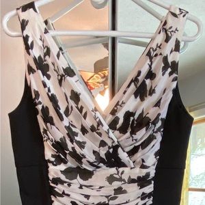 White and Black Dress